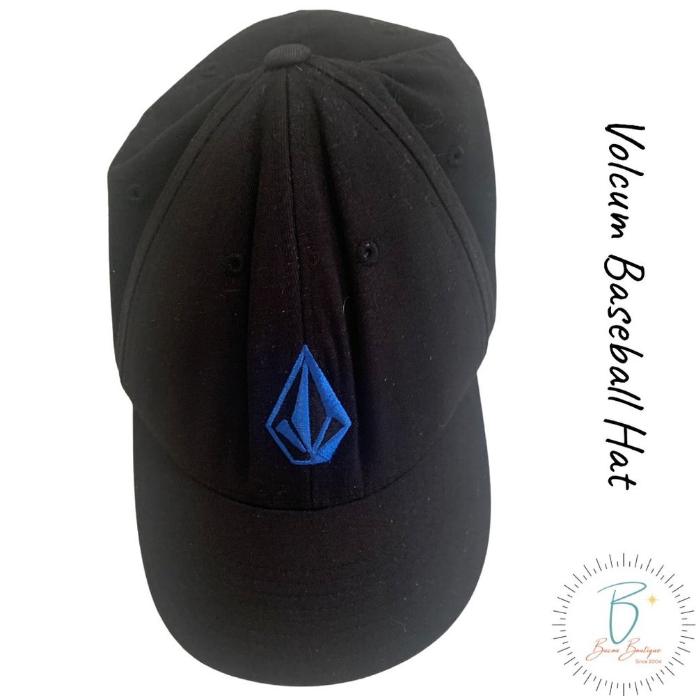 Volcum Black Baseball Cap Hat Size L- XL